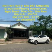 HOT HOT HOT !!! BÁN ĐẤT TẶNG NHÀ tại trục chính đường Trường Chinh cạnh Hồ Đại Lải - Vĩnh Phúc